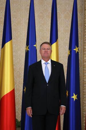 Klaus Werner Iohannis, the President of Romania the Cotroceni Palace, Bucharest