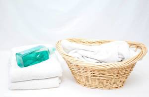 Laundry Basket with Soap