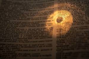 Light over WORD in a dictionary