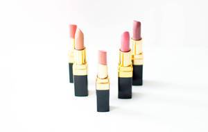 Lipsticks on a White Background