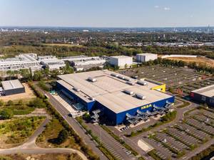 Luftbild: IKEA  und MMC-Studios in Köln-Ossendorf