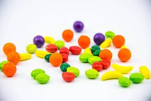 Macro of Colorful Candies