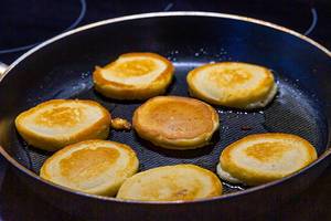 Making pancakes on frying pan (Flip 2019)