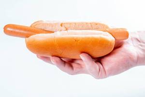 Man holding hot dog  Flip 2019