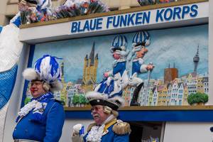 Männer des Korps der Blauen Funken - Kölner Karneval 2018