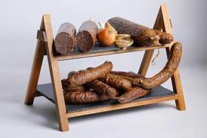 Meat platter with salami and sausages