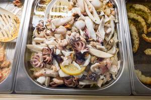 Meeresfrüchte und Krabbenfleisch