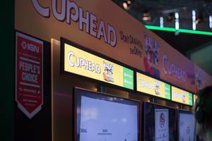 Messestand von Cuphead bei der Gamescom 2017