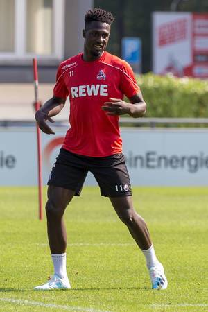 Midfielder of the German soccer club 1st FC Cologne during training session - Kingsley Schindler