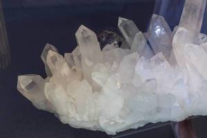 Mineralien in einem Schaufenster in Wien