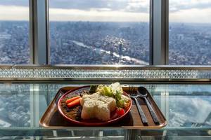 Mittagessen mit Ausblick im Skytree Tokio