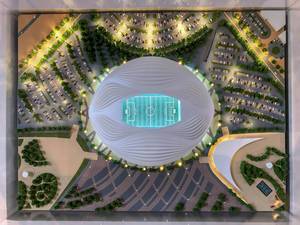 Modell des Al Wakrah Stadions