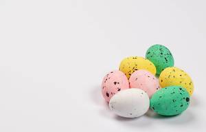 Multi colored Easter eggs