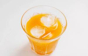 Multi vitamin orange juice in a glass