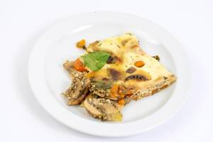 Mushrooms pie with Eggs and Vegetables