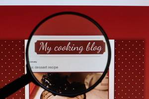 My cooking blog under magnifying glass
