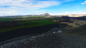 Myvatn volcano ash valley / Myvatn Vulkan Aschtal