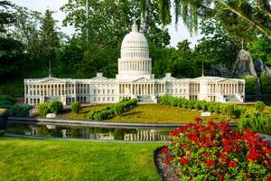 Nachbildung des US Kapitols aus den Vereinigten Staaten von Amerika aus LEGO