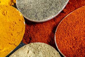 Natural ground spices for healthy cooking
