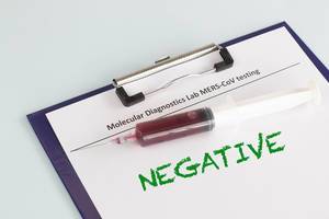 Negative Coronavirus blood test