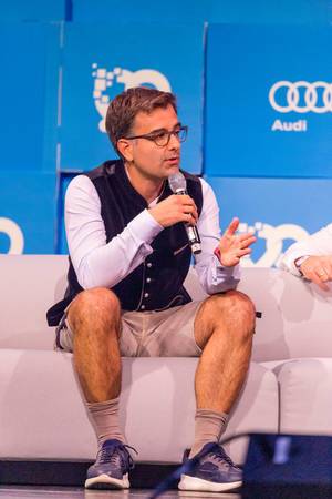 Nicolas Brusson, CEO und Co-Founder von BlaBlaCar, auf der Bits&Pretzels
