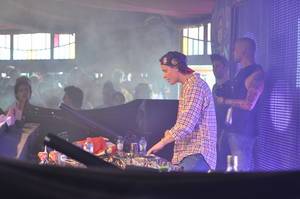 Norwegian musician Kygo playing a DJ set at tomorrowland festival