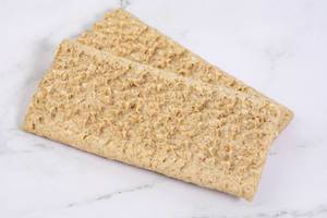 Oat Crackers on the Grey Marble table