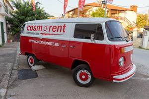 Old VW van by Cosmo Rent rent-a-car company