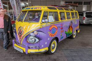 Oldtimer and Vintage car Volkswagen T1 designed by MotorWorld, dedicated to the wild 60s and 70s hippie movement