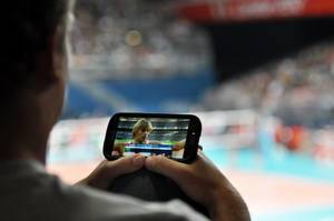 Olympiaübertragung auf dem Smartphone