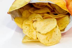 Open a package of potato chips (Flip 2019)
