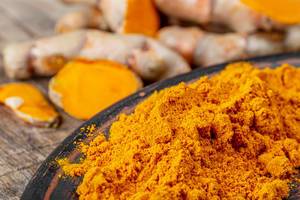 Orange turmeric powder with fresh turmeric (Flip 2020)