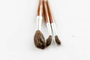 Painting Brushes on white background