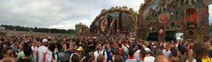 Panorama der Hauptbühne - Musikfestival Tomorrowland 2014
