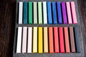 Pastel chalk crayon set