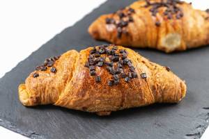 Pastry Croisant with Chocolate Crumbs on the top