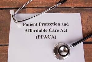 Patient Protection and Affordable Care Act with stethoscope