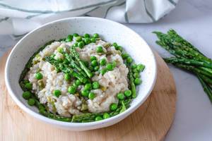 Peas and Asparagus Risotto