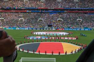 Performance vor dem Spiel Deutschland gegen Mexiko