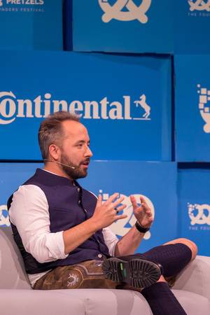 Personal journey explained: American entrepreneur and billionaire Drew Houston was one of the top speakers at Bits & Pretzels 2019