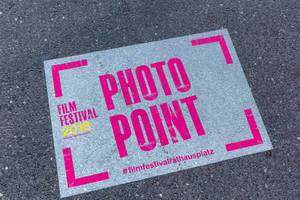 Photo Point beim 28. Film Festival auf dem Wiener Rathausplatz