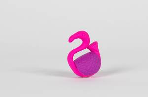 Pink swan toy