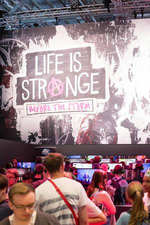 Plakat von Life is Strange Before The Storm bei der Gamescom 2017