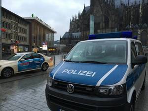 Polizei am Hauptbahnhof Köln