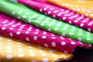 Polka Dot Colourful Fabrics