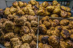 Prepared foods on market - meatballs