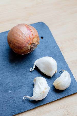 Products, garlic and onion