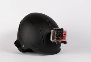 Protection helmet with mounted action camera  Flip 2019