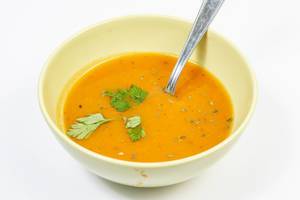 Pumpkin Soup on the white background (Flip 2019)