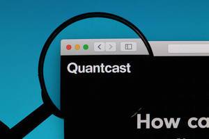 Quantcast logo under magnifying glass